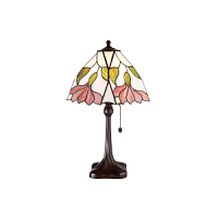 63962 galda lampa Botanica Tiffany stikls 1x60W E27 Interiors 1900