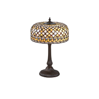 64278 galda lampa Mille Feux Tiffany stikls 1x60W E27 Interiors 1900