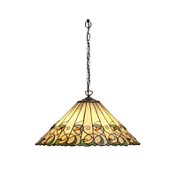 64194 griestu lampa Jamelia Tiffany stikls 3x60W E27 Interiors 1900