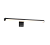 284114032 Lino sienas gaismeklis melns 7,5W LED 800lm IP44 L400mm TRIO