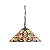 64320 griestu lampa Ruban Tiffany stikls 1x60W E27 Interiors 1900