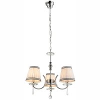 69032-3 Люстра  хром/бежевый плафон 3x60W E14 GLO FR