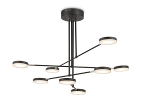 MOD070PL-L48B3K griestu lampa Fad melna LED 2300lm 3000K Maytoni