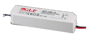 Led barošanas bloks 12V DC 100W 8.3A IP67 GPV-100-12 190x53x37