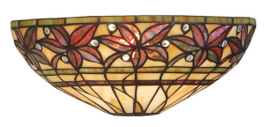 63917 sienas lampa Ashtead Tiffany stikls 1x40W E14 Interiors 1900