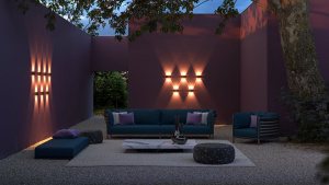 O417WL-L6B3K āra gaismeklis Strato melns LED 594lm 3000K IP54 Maytoni