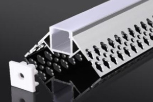 Alumīnija profils/caursp.difuzors z/a 3m 53x24x15mm Bon