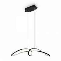 MOD156PL-L52B4K griestu lampa Curve melna LED 2800lm 4000K Maytoni