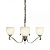 63445 lustra Columbia niķelis/stikls 3x40W E14 Interiors 1900