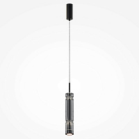 MOD272PL-L12B3K1 griestu gaismeklis ORDO melns LED 8W 3000K 920lm Maytoni