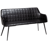 700801640 benķis Embrace melna eko āda/melnas kājas Dan-Form