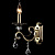 RC247-WL-01-R(ARM247-01-R) Sienas lampa bronza 1x60W E14 Maytoni