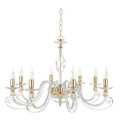 LP.1306/8 Griestu gaismeklis zelta/caursp. stikls 8x40W E14 Ondaluce