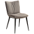 100685110 krēsls Join pelēks velvets/melnas kājas Dan-Form