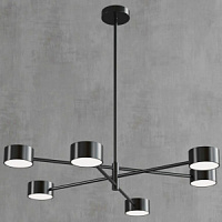 6418 Dora griestu gaismeklis melns 6x10W GX53 TK