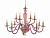 LP.PAGAN/12-BGN Lustra burgund. cristala PAGANINI D840mm H800mm 12x40W E14 Ondaluce