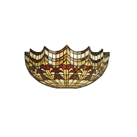 64378 sienas lampa Vesta Tiffany stikls 1x40W E14 Interiors 1900