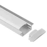 Alumīnija profils/mat.difuzors z/a 3m 24.3x7.9mm Bon