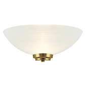 WELLES-1WBAB sienas lapma Welles misiņš/stikla kupols 60W E27 Endon