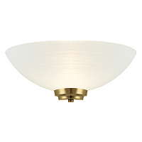 WELLES-1WBAB sienas lapma Welles misiņš/stikla kupols 60W E27 Endon