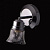 506022001 Sienas lampa hroms/stikls 1x40W E14 MW
