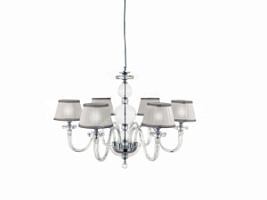 LP.BACH/6CP-CR Lustra ar kupoliem BACH hroms 6x40W E14 Ondaluce