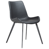 100690610 krēsls Hype melna eko āda/melnas kājas Dan-Form