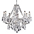 308-8CL lustra Clarence hroms/akrila kristāls 8 x 60W E14 Endon
