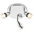 43279 gaismeklis Amalfi 3lt Round hroms 3 x 50W GU10 Endon