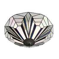 63935 plafons Astoria Tiffany stikls 2x60W E27 Interiors 1900