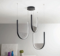 SO.LOTUS/3 -NERO Griestu gaismeklis Lotus zelta 70W 4200lm 3000K DIMM Ondaluce