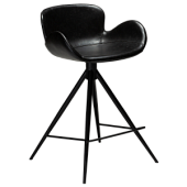 200200210 bāra krēsls Gaia melna eko āda/melnas kājas H:87cm Dan-Form