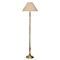 63791 stāvlampa Asquith misiņš/bēšs kupola 1x60W E27 Interiors 1900