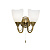 601-2AN sienas lampa Haughton bronza/stikls 2x60W E14 Endon