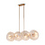 MOD007PL-08G1 griestu lampa Aster zelta 8x40W E14 Maytoni