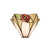 64186 sienas lampa Ingram Tiffany stikls1x40W E14 Interiors 1900