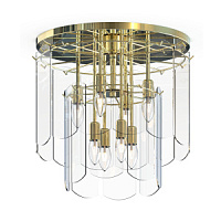 MX3523-8M-EGN NIRA Plafons zelts/kristāls  8x60W E14 D43cm H45cm ZUMA