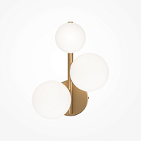 MOD545WL-03BS Sienas lampa Dallas misiņš/balts stikls 3x28W G9 MAYTONI