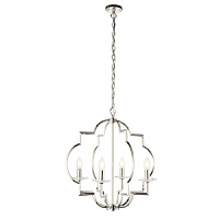 81915 griestu lampa Garland spīdīgs niķelis/kristāls 4 x 40W E14 Endon
