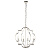 81915 griestu lampa Garland spīdīgs niķelis/kristāls 4 x 40W E14 Endon