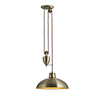 POLKA-AB griestu lampa Polka vec.misiņš 60W E27 Endon