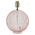 81909 galda lampa bez kupola Jemma rozā stikls/niķelis 40W E27 Endon