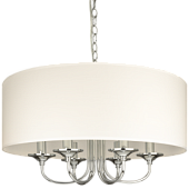 P05406CH-WH ABU DHABI gristu gaismeklis hroms  6xE14 40W D60cm H52/147cm Cosmo Light