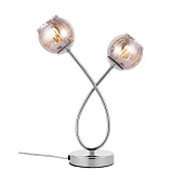 76125 galda lampa Aerith hroms/stikls 2 x 28W G9 Endon