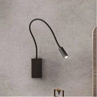 01-2755 Wallie  sienas gaismeklis melns LED3W+USB 3000K REDO