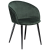 100800620 krēsls Dual zaļš velvets/melnas kājas DAN FORM