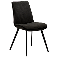 100650140 krēsls Fierce melns audums/melnas kājas Dan-Form