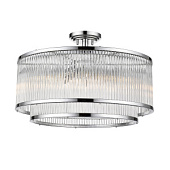 C0528-06H-F4AC Sergio Plafons hroms/kristāls  5x60W E14 D505mm ZUMA