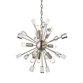 81917 griestu lampa Miro niķelis/kristāls 9 x 40W E14 Endon