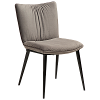 100685110 krēsls Join pelēks velvets/melnas kājas Dan-Form